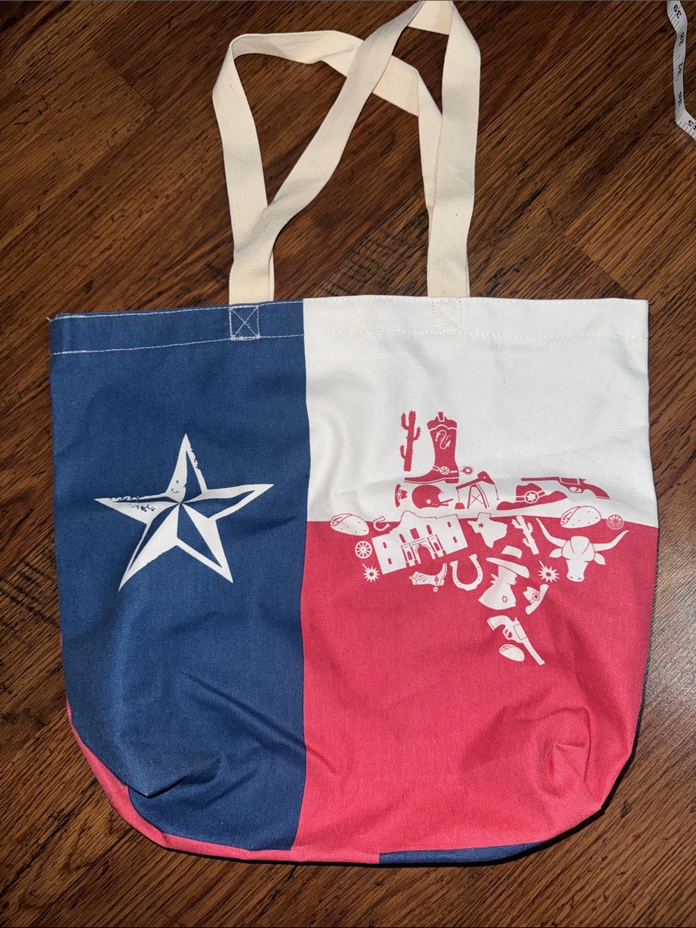 Canvas Texas Flag Tote Bag 43.B4